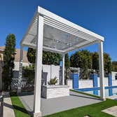 4K Aluminum Lattice Pergola with Design Panels