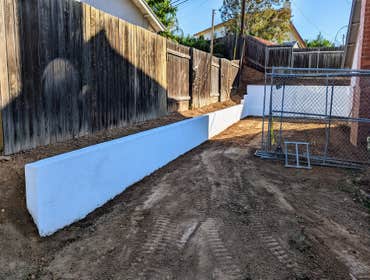 Redlands Retaining Wall After 1