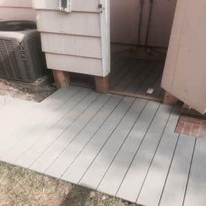 Trex Walkway on Oceanfront Home We built a Trex walkway on the side of a customer's home. Original brick was underneath, and the area would get...