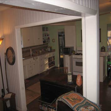 Trusted Respected Unique Construction Inc Project Before and after photos of a kitchen remodel