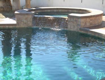New Spa w/ Spillway Waterfall