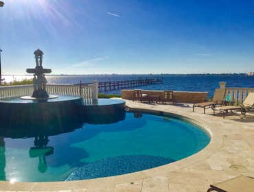 Pool, spa, fireplace