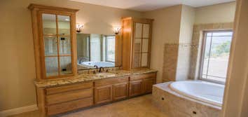 Master bath design by Lawson.