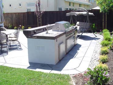 built-in BBQ
