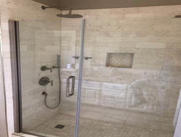 Bathroom remodel Full bathroom conversion from tub to stand up shower!