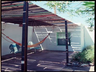 New shady lattice entry porch