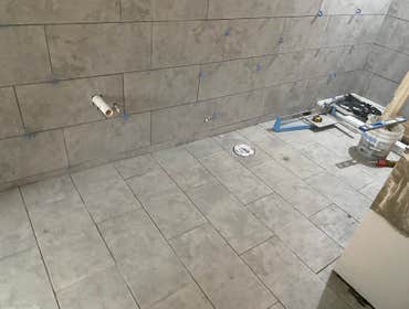 More tile work