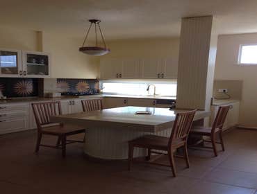 Iris Classic Kitchen Classic Kitchen With modern touch, tile floor at kitchen and living room, old style tile as backsplash, etc.