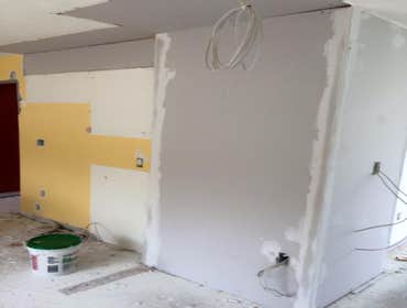 kitchen during remodel
