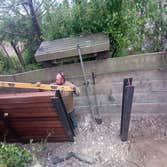 Photos by Tonka Ground Work #3 Soldier pile retaining wall to replace failing old wall.