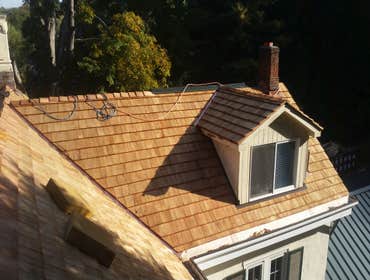 new cedar roof