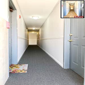 Photos by 99 Carpets LLC #1 Wall to wall carpet installation and Custom stair runners installation.