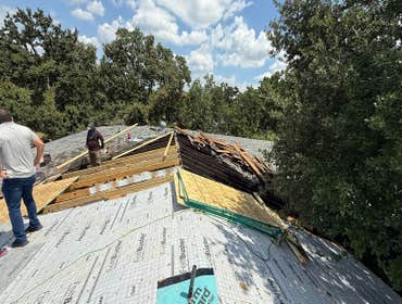 Photos by R19 Roofing & Remodeling #1 Re framing re decking re hab