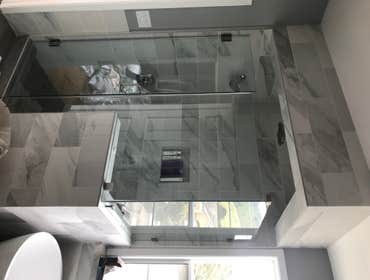 Photos by Rb Tile & Company Inc #1 Master bathroom Shower and Bathtub