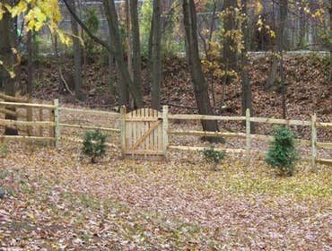 Split rail fences