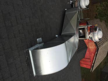 Roof top duct fab and install