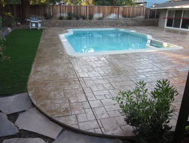 Stamped concrete