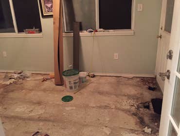 Photos by Head to Toe Home Improvement #5 This sunroom had water damage that ruined the floor. We fixed the water problem, removed all old floor, and i