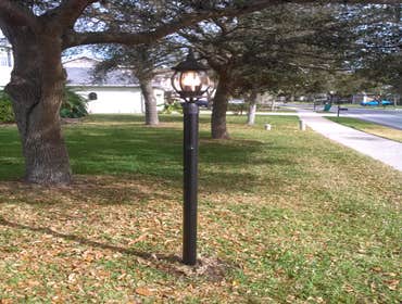 Post Light Installation