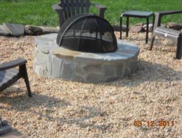 Paver Patio and Walkway This is a a combination of some of our work. Landscaping box and Veneer retaining wall, walkway and flagstone patio.