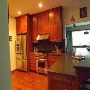 Project photos from Encore Home Improvements West Fargo, North Dakota Custom Kitchen
Custom Cabinets
Custom Counters
Hardwood Flooring
Stainless...