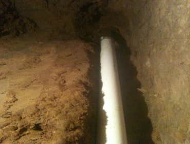 Under slab tunnels These are hand dug tunnels under the concrete slab foundation of homes where we installed a new drain line system.