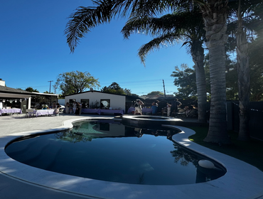 Hardscape/landscape/pool renovation project Woodland Hills Complete backyard remodeling, new Italian Tile, New Marble Pool coping, Deck around jaquzzi,