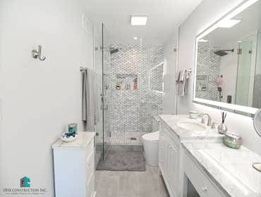 West Hills master bathroom remodel Check out this beautiful master bathroom remodel-designed and built by Ofir construction.