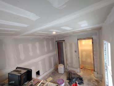 Bedroom remodel, progress photo