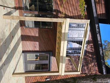 McCray Project Yellawood Deck 10ft x 19ft / 18ft x 34ft / 6ft x 10ft
Custom Treated Yellawood Deck
Full Stainless Steel Cable Railing
Large Custom Grow