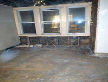 Rip out Gut roof insulation