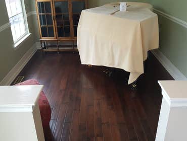 Photos from Dan Higgins Wood Flooring Johnson Renaissance series 3/4" X 4 3/4" Maple "Bourbon".