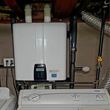 Navien tankless water heater installation