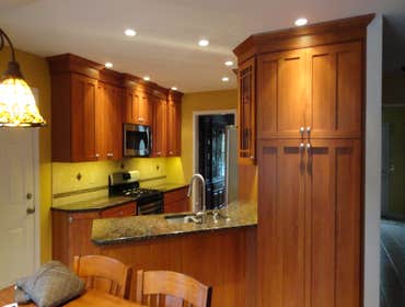 Maui Kitchens Incorporated Project Here is a project we did in Bethlehem, this family wanted to open up their space and find a way to work in an island