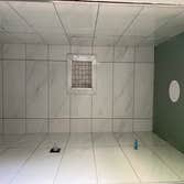 Bathroom Remodel House in Hurst got bathroom demolition, water lines modify to fit new shower, and tile as customer requested