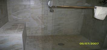 Project photos from Quality Building And Restoration LLC full gut bathroom with custom shower