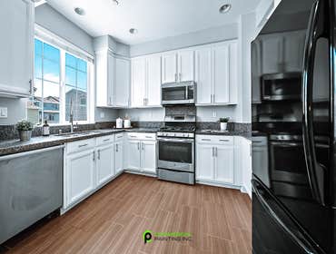Photos by Commercial Painting Inc. #1 We painted this home's full interior and kitchen cabinets. Our client was ready to put this home and the market a