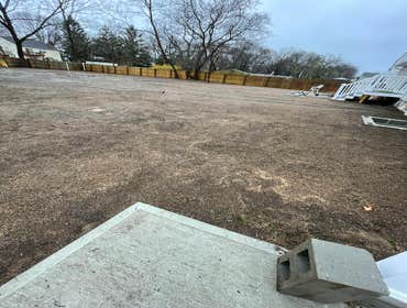 Property leveling with topsoil and fertilizer and grass seed. Property leveling with topsoil and fertilizer and grass seed.