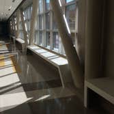 Benches with angled legs