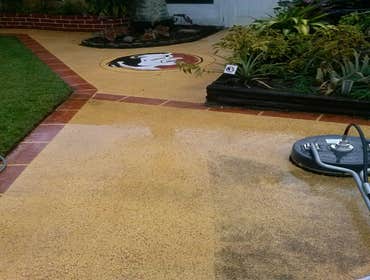 Prestige Pressure Washing, LLC Project Pressure Cleaning Driveways, Patios, Porches, and Walk-ways!