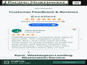 Slavik Petrus Pacific Northwest Restoration1 Fire restoration. Mold mitigation Water mitigation. Demolition. Content restoration.