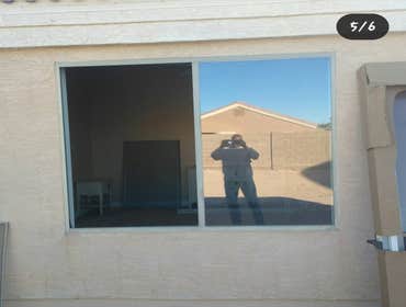 Remove bedroom window add Arcadia Door