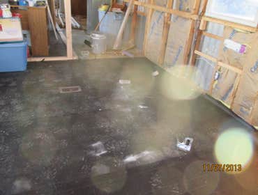 tar paper down for flooring