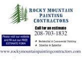 Rocky Mountain Painting Contractors Full Service Painting Company Serving the Entire Treasure Valley. Call today for a Free Estimate at: (208)703-183