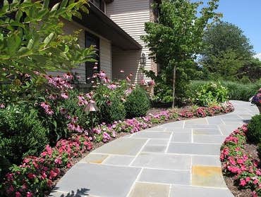 flagstone walkway
