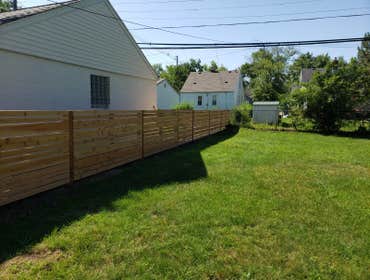 Custom Spaced Horizontal Cedar