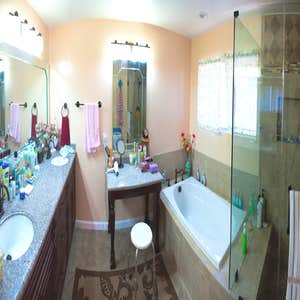 Parish bathroom after