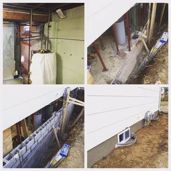 Foundation wall replacement