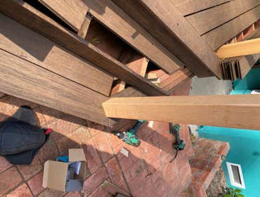 New Deck Build New deck build with Moso bamboo top.