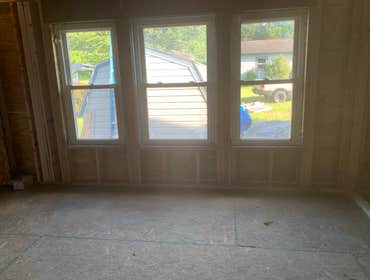 Photos by C.S Remodeling & Construction #1 Dust protection and entry to home protection temporary wall built to prevent anyone or anything from getting